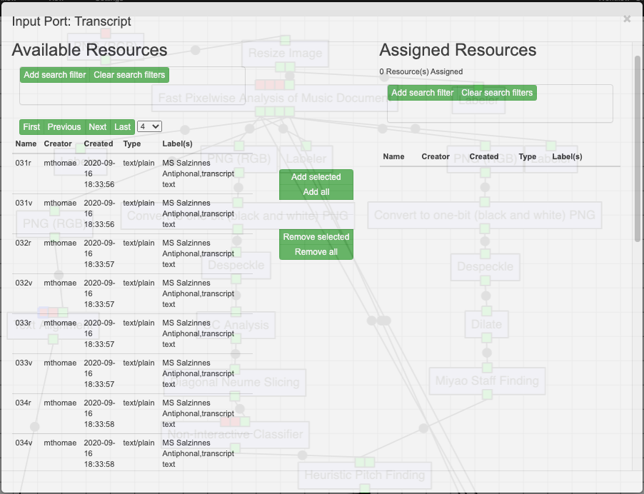 Ordering transcript resources by filename